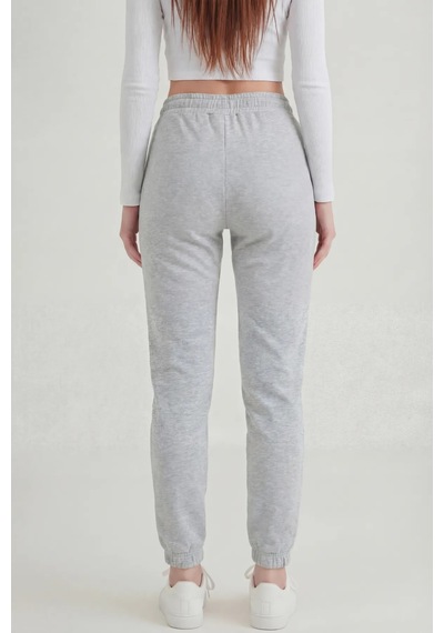 Defys Kadın Lastikli Paça Cepli Regular Fit Jogger Eşofman Altı Gri Melanj - 499066047 GRİ MELANJ Defys Kadın Lastikli Paça Cepli Regular Fit Jogger Eşofman Altı Gri Melanj - 499066047 GRİ MELANJ