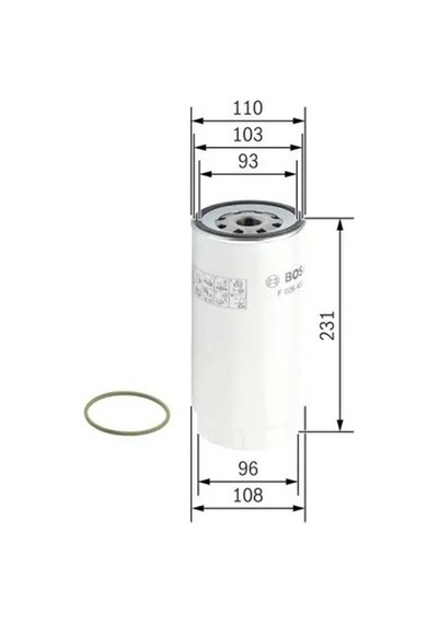Bosch F026402038 Yakit Filtresi 0001442310 0112142450 0112142463