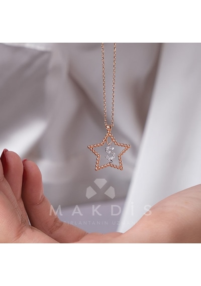 0.05 Karat Ş Pırlanta Kolye - Hrd Sertifikalı