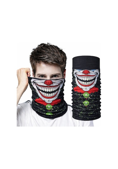 Forwhat Büro Ev Ofis Hediyesi İçin No2 Joker Motifli Yüz, Boyun Maskesi Buff Bandana Çok Renkli