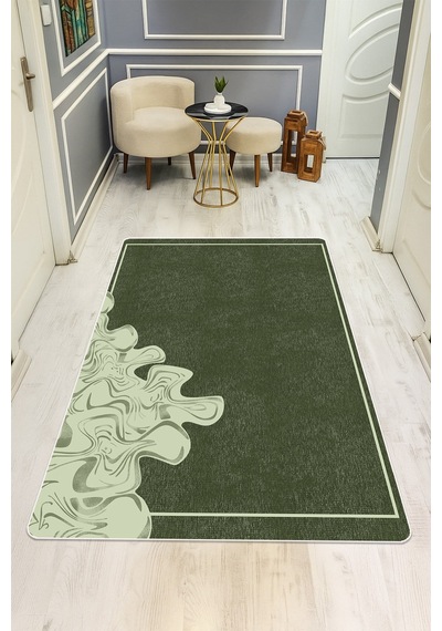 Modern Desenli Dijital Baskı Kaymaz Taban Halı H0954 Renkli