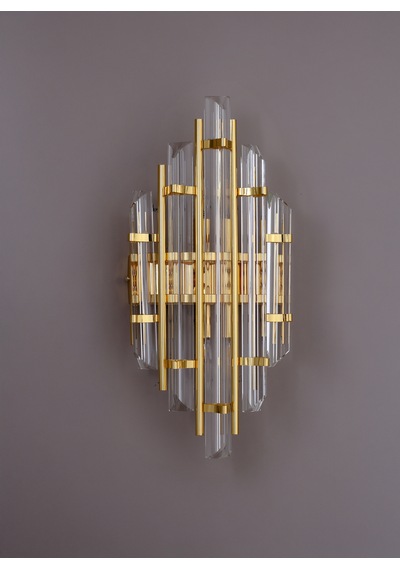 Elite Lighting Helena Cam Modern Gold Sarı Renk Duvar Apliği