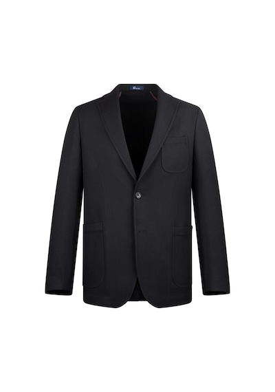 Hatemoğlu Siyah Comfort Fit Mono Yaka Klasik Ceket 34574 Siyah
