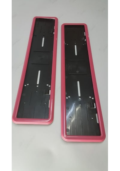 Araç Takmatik Plakalık Krom P. Black Beyaz Kırmızı Araç Plakalık 401594942