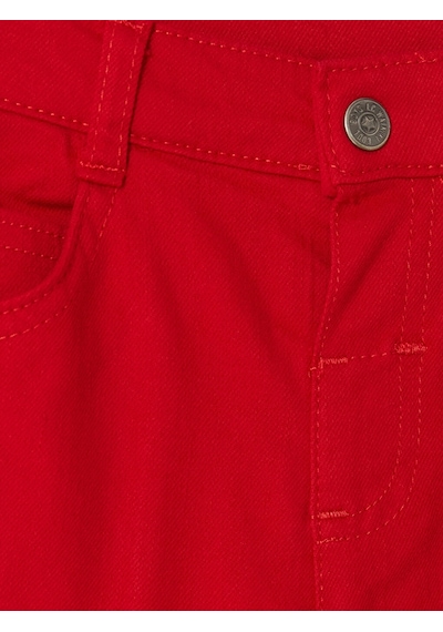 LC Waikiki Lcw Kids Kırmızı Regular Fit Erkek Çocuk Gabardin Pantolon Red