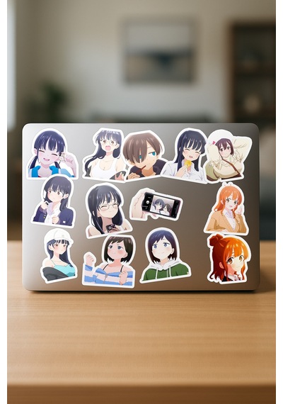 Boku No Kokoro No Yabai Yatsu Anime Telefon Laptop Bujo Yapışkanlı Folyo Sticker Paketi 23 Adet Çok Renkli
