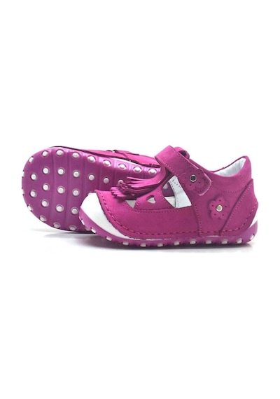 Hapshoe Hakiki Deri Püsküllü Pembe Yazlık Bebek Ilk Adım Ayakkabı (371976781) Pembe