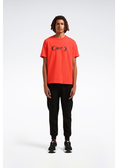 Reebok Basketball T-shırt Kırmızı Erkek Kısa Kol T-shirt Kırmızı