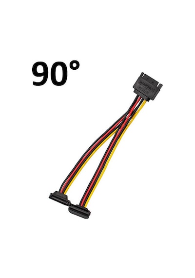 90 Derece Sata Power Çoğaltıcı 2 Li Y Splitter Sata Güç Kablo 90 Derece Sata Power Çoğaltıcı 2 Li Y Splitter Sata Güç Kablo