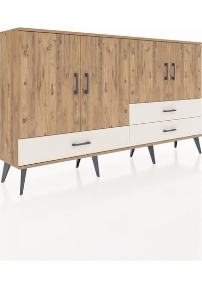 Arges Konsol 5 Raflı 3 Çekmeceli 4 Kapaklı 176x30x99 Çam-çam/ayta Çam-çam/aytaşı Arges Konsol 5 Raflı 3 Çekmeceli 4 Kapaklı 176x30x99 Çam-çam/ayta Çam-çam/aytaşı