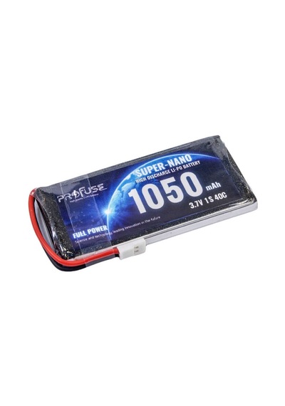 3.7 V 1s Lipo Batarya-pil 1050 Mah 25c