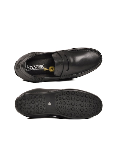 Voyager Erkek Hakiki Deri Loafer Mokasen Ayakkabı Hafızalı Taban Hafif Smart Casual Siyah M420 M