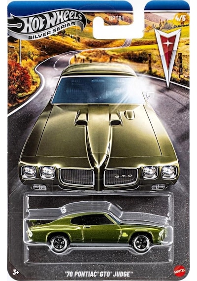 Hot Wheels Silver Series 1:64 Tekli Arabalar - 70 Pontıac Gto Judge Grt01 - Jky13 Çok Renkli