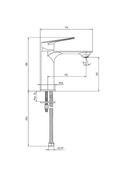 Ar-yak 102188141 Fast Lavabo Bataryasi Krom