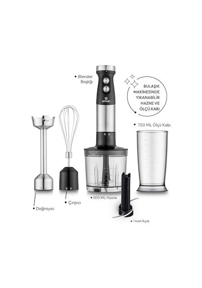 Emsan Gusto 3in1 1200 W Blender Seti