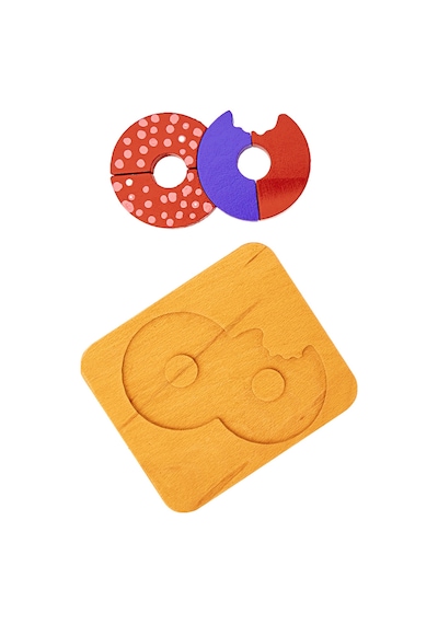 Woodnjoy Donut Üç Boyutlu Ahşap Puzzle