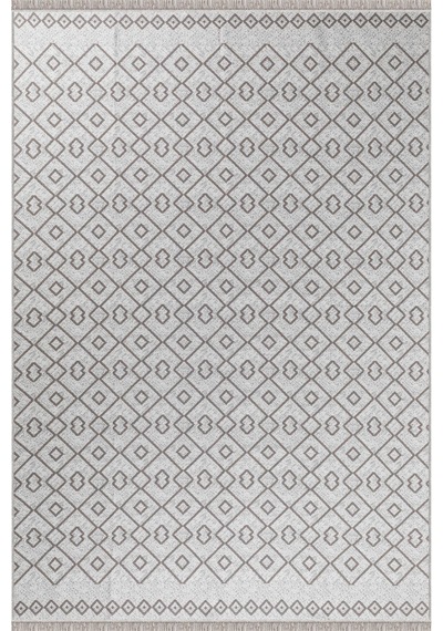 Arya Vl Çift Taraflı,katlanabilir,yıkanabilir,yüksek Kalite Pamuk Salon,oturma Odası,balkon Kilim Krem-bej 3