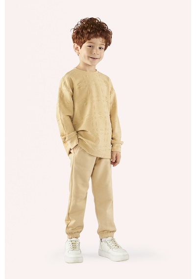 Erkek Çocuk Bej Sweatshirt Çok Renkli