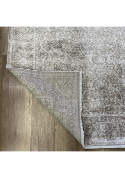 Hoom Rugs Elegant 004 Vizon Bej Doğal Elyaf Yansımalı Klasik Desenli Salon Halısı