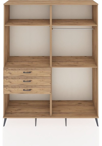 Hyperion Gardrop 4 Raflı 3 Çekmeceli 2 Askılı 176x44x221 Çam-çam Çam Hyperion Gardrop 4 Raflı 3 Çekmeceli 2 Askılı 176x44x221 Çam-çam Çam