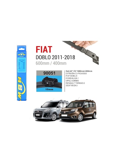 Fiat Doblo Rbw Muz Silecek Takımı 2011-2021