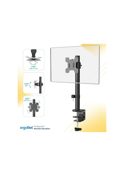 Ef61 Steel Design 2-8 Kg Asansörlü 17-27 Monitör Standı