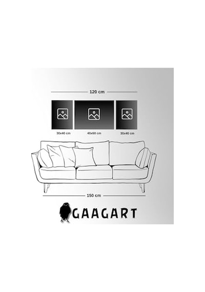 3lü Kanvas Şık Salon Duvar Tablosu Modern Soyut Turuncu At, 40 X 60