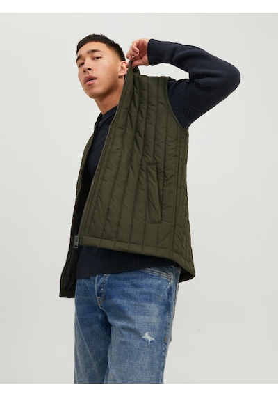 Jack & Jones Erkek Suya Dayanaklı Kapitone Yelek - City - 12237730 Rosin
