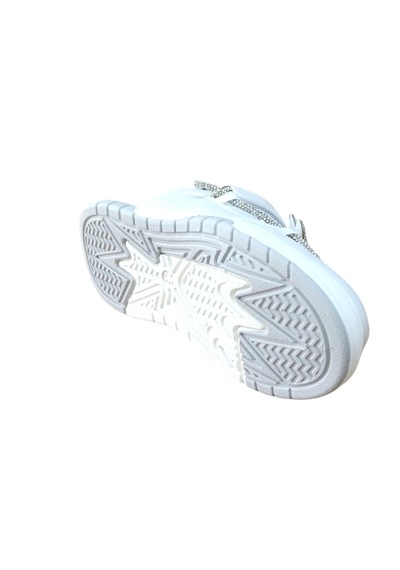 Cool Yıldız Ptk Kız Çocuk Taşlı Sneaker Ayakkabı Beyaz