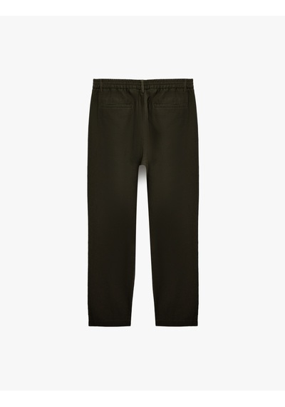 Koton Regular Fit Beli Lastikli Düğmeli Düz Paça Keten Karışımlı Chino Yazlık Pantolon Antrasit 6sam40003hw Koton Regular Fit Beli Lastikli Düğmeli Düz Paça Keten Karışımlı Chino Yazlık Pantolon Antrasit 6sam40003hw