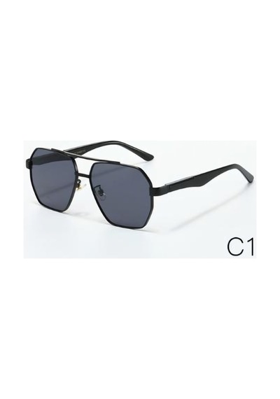 Unisex Metal Çerçeveli Uv400 Korumalı Güneş Gözlüğü Es221 Siyah - 712254487 Altın