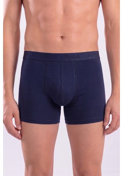 Arma Yıldız 6'lı Paket Erkek Pamuklu Likralı Esnek Kumaş Renkli Boxer 2siy 2laci 2ten