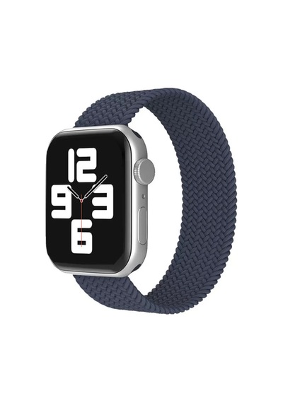 Newface Apple Watch 38mm Ayarlı Solo Silikon Kordon - Lacivert Diğer