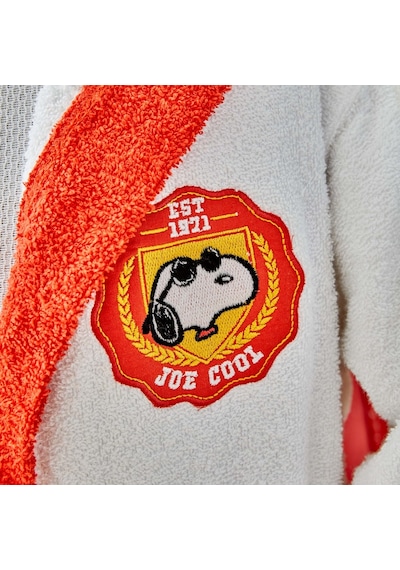Peanuts By Karaca Home Snoopy Joe Nakışlı 6-8 Yaş Çocuk Bornoz Kırmızı