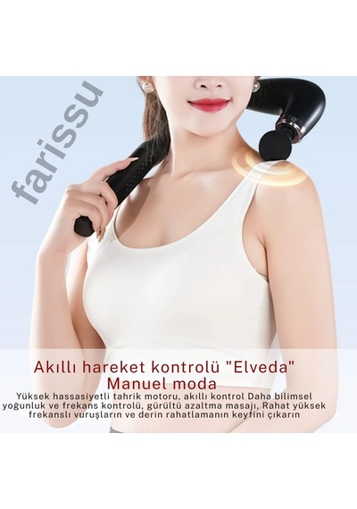 U-bükümlü Lcd Ekranlı Profesyonel Masaj Aleti 9 Hız / 9 Mod, 4 Masaj Başlığı Renkli