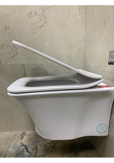 Turkuaz İbiza Rimless Kanalsız Asma Klozet + Yavaş Kapak
