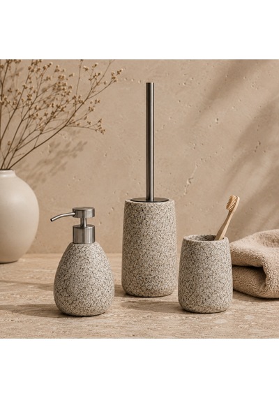The Voguemaxima Terrazzo Desenli Sıvı Sabunluk Çok Renkli Seramik 9x16 Cm
