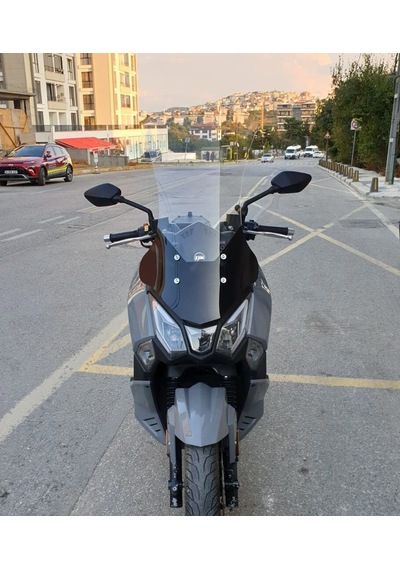 Motocam Sym Joyride 300 Ön Cam 2023-2026 Model 75cm Şeffaf Renkli 4mm Uzun