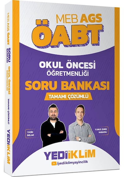 Yediiklim Meb Ags Öabt Okul Öncesi Öğretmenliği Soru+deneme Seti Yasin Solak Ve Yunus Emre Sabanlı