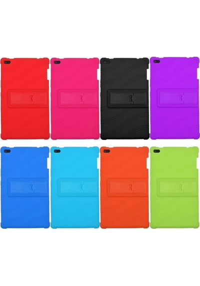 Lenovo Tab 4 8 Tb-8504 Standlı Silikon Kılıf Ultra Koruma Kılıf- 5775 Diğer