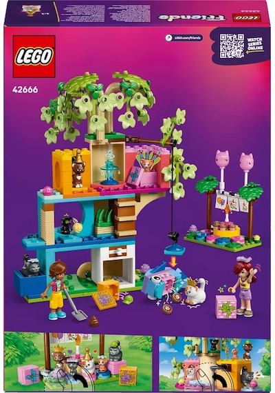 LEGO® Friends Kedi Doğum Günü Partisi ve Ağaç Ev 42666 - 6 Yaş ve Üzeri Çocuklar için Yaratıcı Oyuncak Yapım Seti (321 Parça)