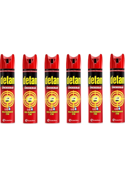 DETAN SİNEKKIRAN SU BAZLI AERESOL 275 ML x 6 ADET