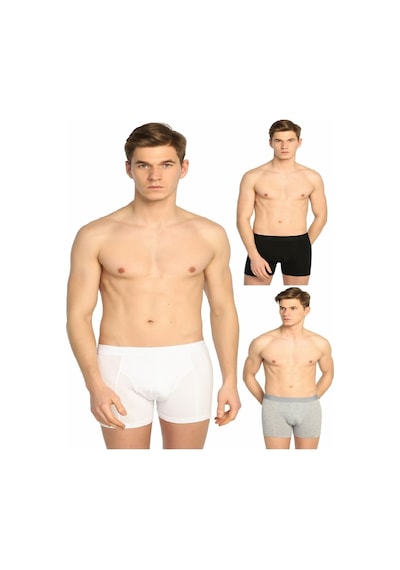 Erkek Karışık 6'lı Paket Elastan Streç Boxer Turuncu