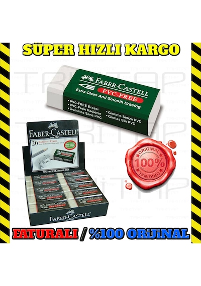 Faber Castell Büyük Boy Beyaz Silgi 7085-20 - 2 Adet