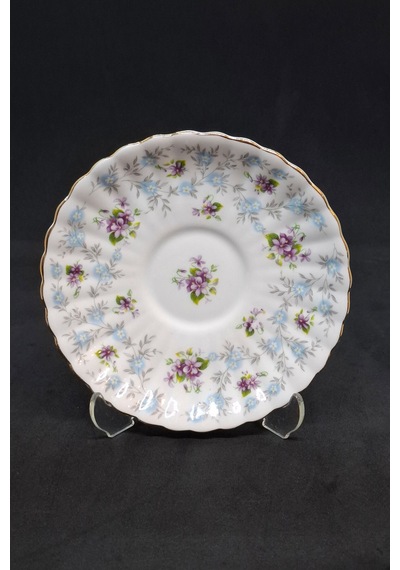 Royal Stafford Enchantment Çiçekli Tek Kahve Fincan Tabağı 14 Cm Beyaz