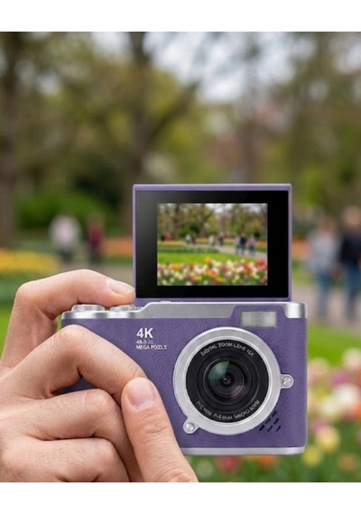 48 Mp Dijital Fotoğraf Makinesi 4k Video Flip Ekranlı Kompakt
