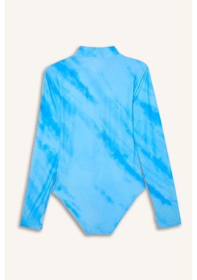 Defacto Regular Fıt Desenli 5li Burkini Mayo G9525ax26hsbe168 Mavi-be168