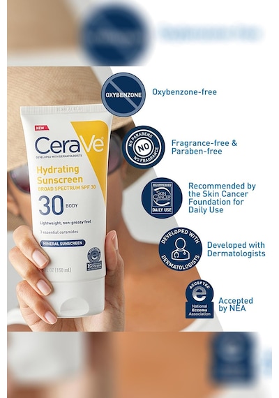 Cerave Spf30 Nemlendirici Mineral Vücut Güneş Kremi 150ml