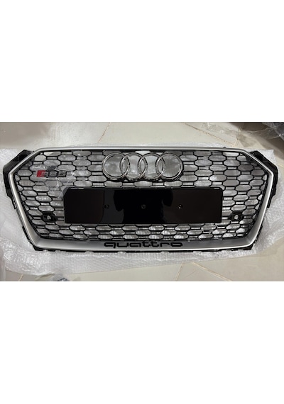 Audi A5 Rs5 Ön Panjur Gri Çerceve Piano Black 2017-2019 Arası Uyumlu