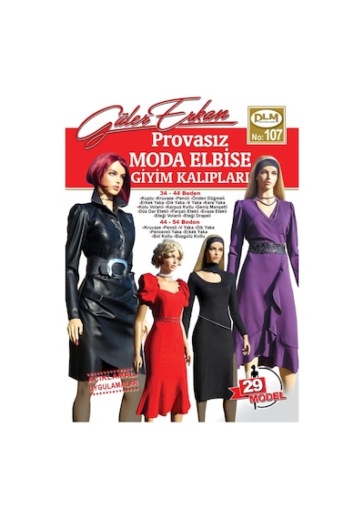 Güler Erkan Provasız Moda Elbise Kalıpları No 107